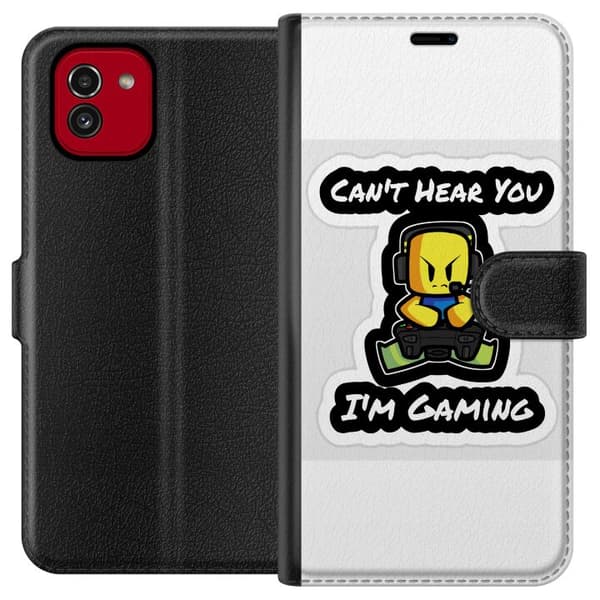 Kompatibel Tegnebogsetui til Samsung Galaxy A03 Roblox Spil