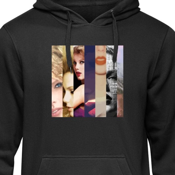 Hoodie för Vuxen | Bekväm Huvtröja Taylor Swift svart S