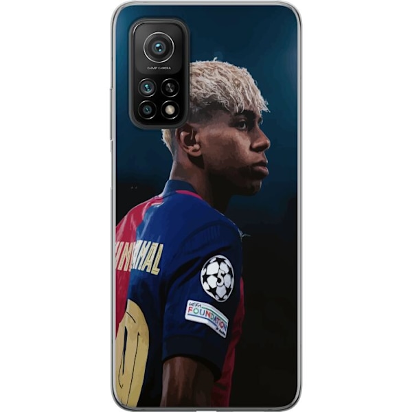 Xiaomi Mi 10T 5G Läpinäkyvä kuori Lamine Yamal - Barcelonan ihmelapsi fokuksessa