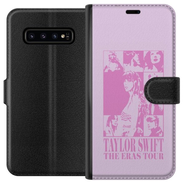 Samsung Galaxy S10 Plånboksfodral Taylor Swift - Pink
