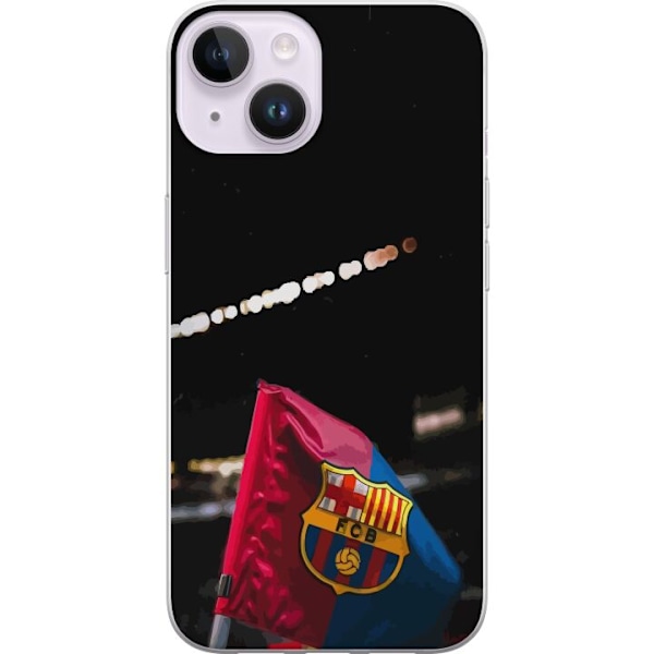 Apple iPhone 15 Gennemsigtig cover FCB Barcelona