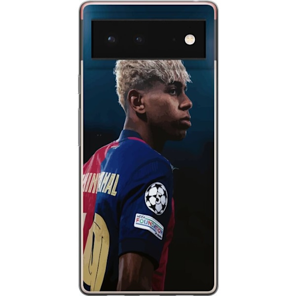 Google Pixel 6 Genomskinligt Skal Lamine Yamal – Barcelonas Wonderkid i Fokus