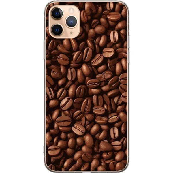 Kompatibelt Mobildeksel til Apple iPhone 11 Pro Max Kaffebönor närbild brun