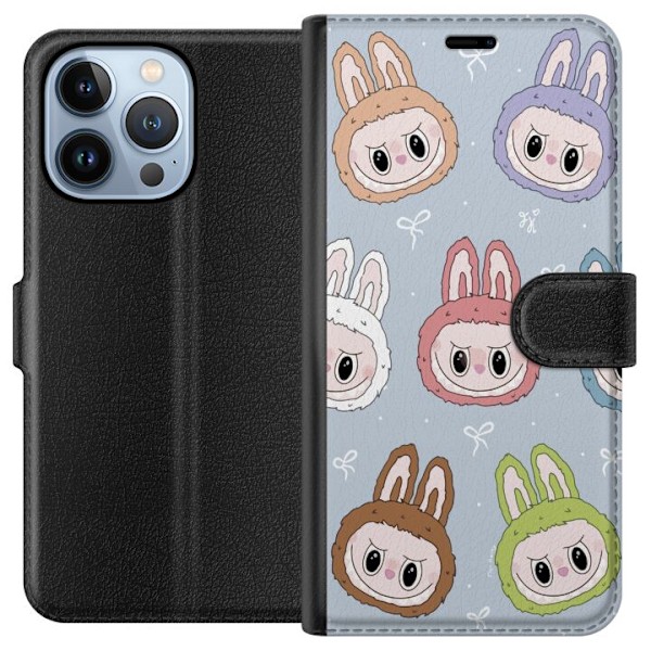 Apple iPhone 13 Pro Lompakkokotelo Tähtikuvioitu hirviöasenne