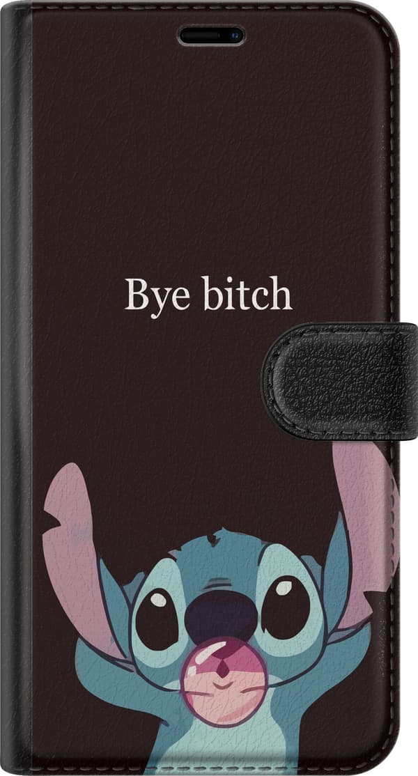 Kompatibelt Plånboksfodral till Apple iPhone 14 Bye bitch, Stitch