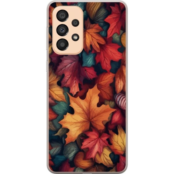 Samsung Galaxy A33 5G Gennemsigtig cover Efterårsblade