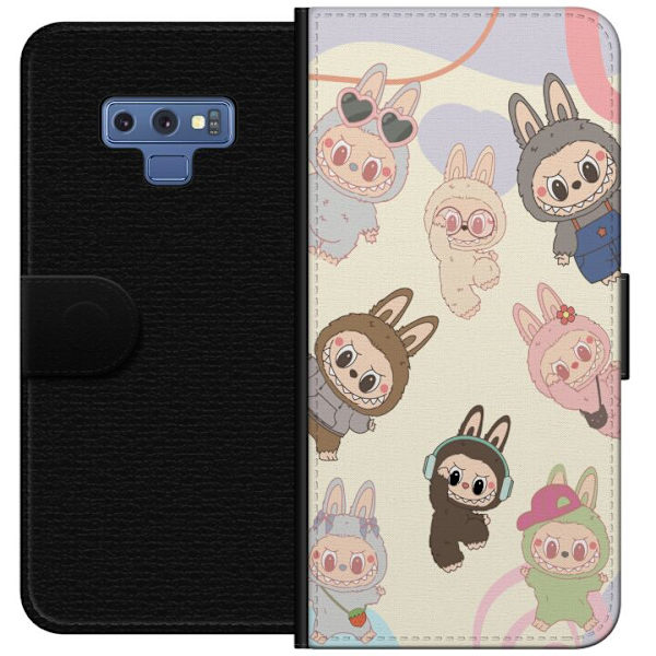 Samsung Galaxy Note9 Tegnebogsetui Labubu Pop Mart Samling Motiv Figur Samling Design Populært Art Toy Pop Mart Kreativ Grafisk