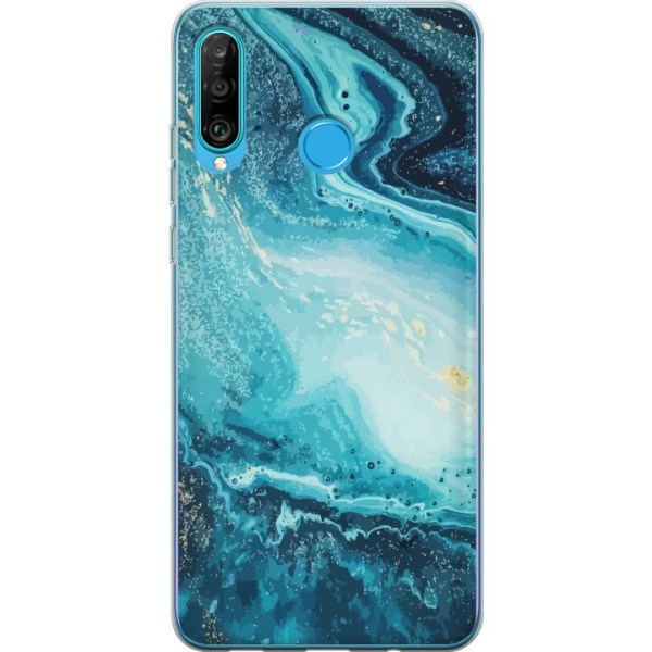 Huawei P30 lite Läpinäkyvä kuori Taidekuvio