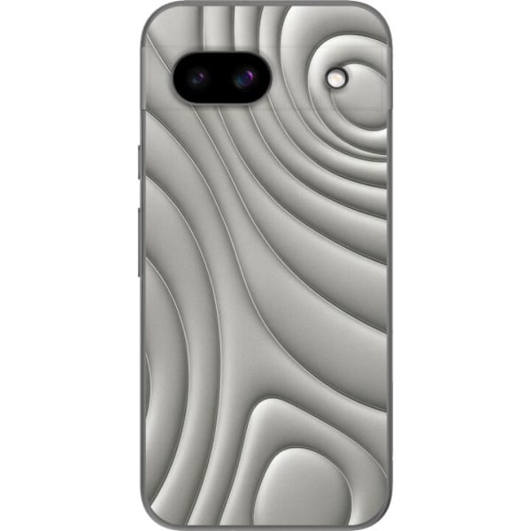 Google Pixel 8a Läpinäkyvä kuori Hopea-aallot