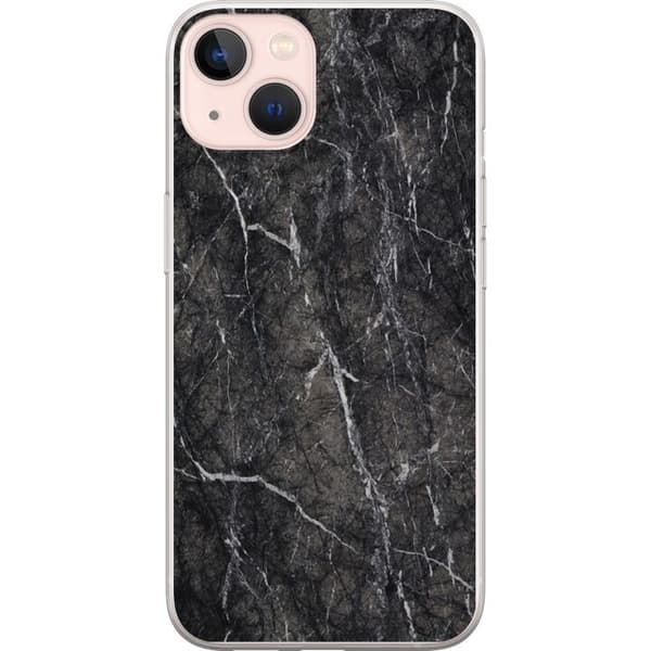 Kompatibel Mobilcover til Apple iPhone 13 Sort Marmor