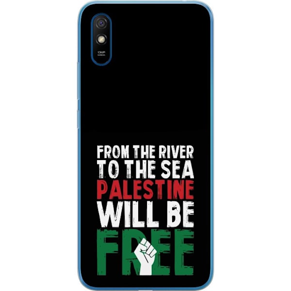 Xiaomi Redmi 9A Genomskinligt Skal Free Palestine – politiskt statement med kraftfullt grafiskt uttryck