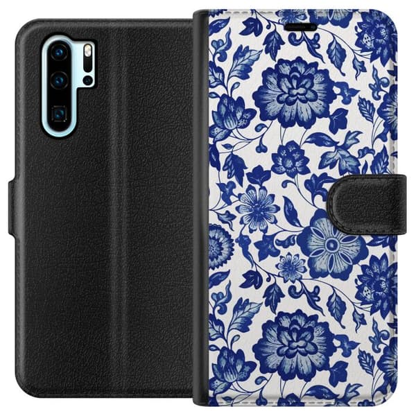 Kompatibelt Lommeboketui til Huawei P30 Pro Floral