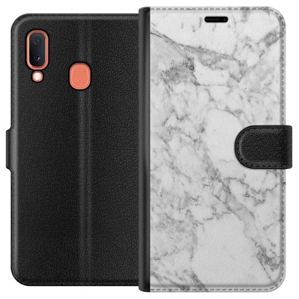 Samsung Galaxy A20e Plånboksfodral Marmor