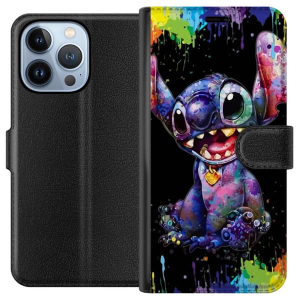 Kompatibelt Lommeboketui til Apple iPhone 13 Pro Lilo og Stitch