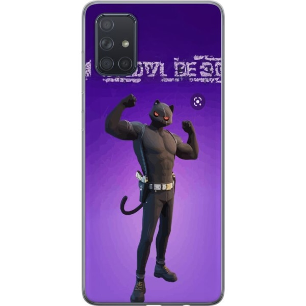 Samsung Galaxy A71 Gennemsigtig cover Fortnite - Meowscles