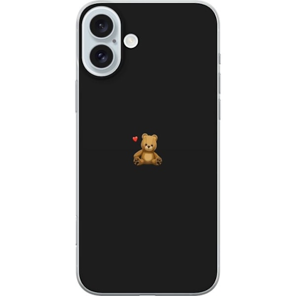 Apple iPhone 16 Plus Genomskinligt Skal Minimalistisk Teddybj