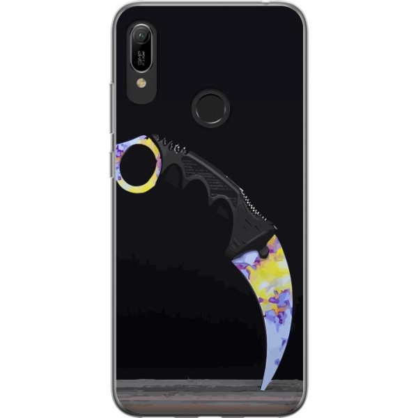 Huawei Y6 (2019) Gennemsigtig cover Karambit / Butterfly / M9