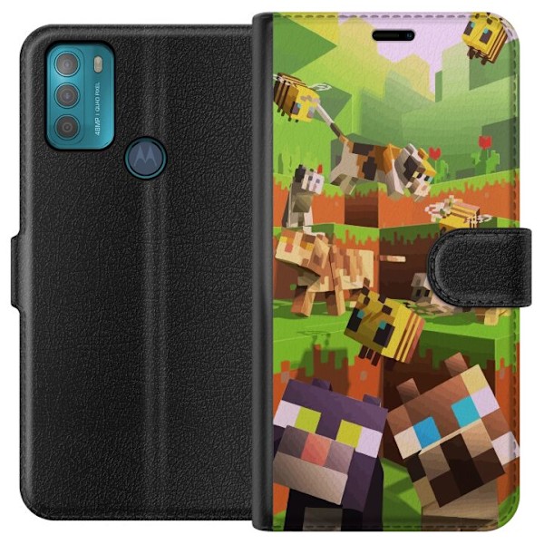 Motorola Moto G50 Tegnebogsetui MineCraft