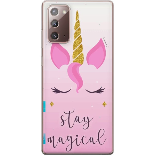 Samsung Galaxy Note20 Gjennomsiktig deksel Unicornsikt