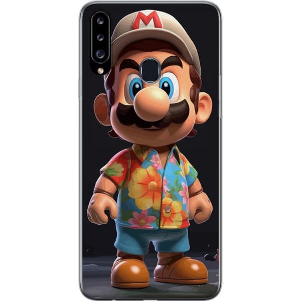 Kompatibelt Mobildeksel til Samsung Galaxy A20s Super Mario
