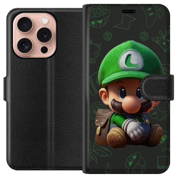 Apple iPhone 16 Pro Tegnebogsetui Baby Luigi