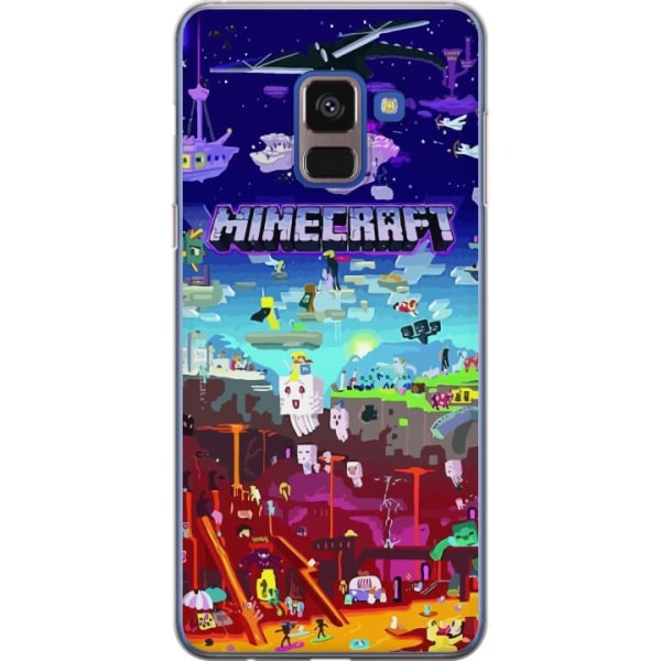 Samsung Galaxy A8 (2018) Läpinäkyvä kuori Minecraft