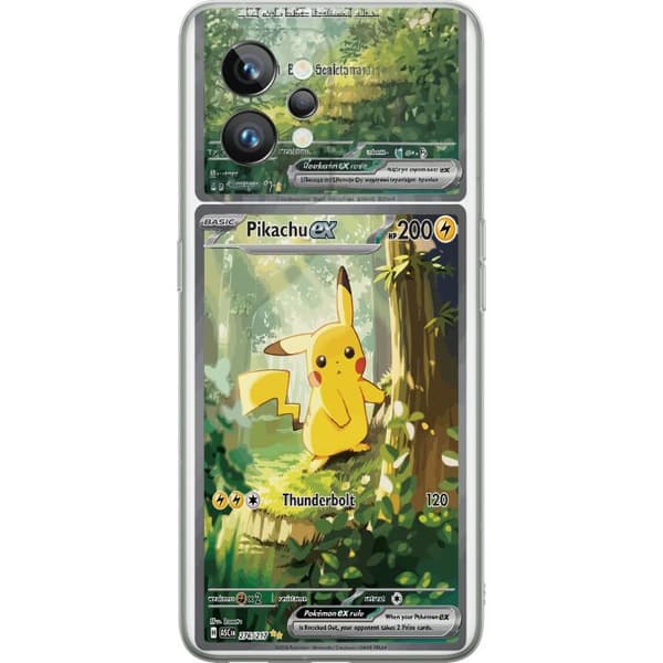 Kompatibel Mobilcover til Realme GT2 Pro Pikachu grøn