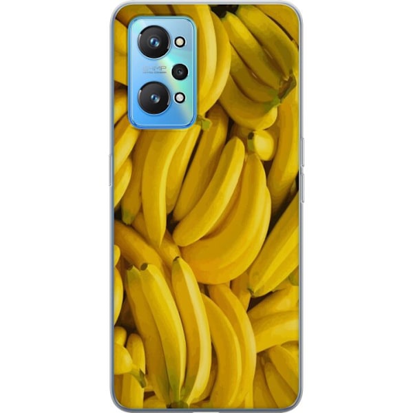 Realme GT Neo2 Genomskinligt Skal Banana Pattern – lekfullt mönster med gula bananer
