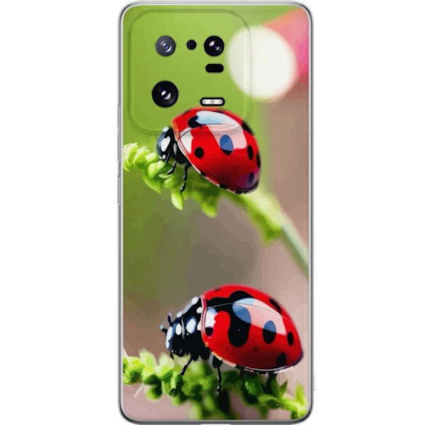 Xiaomi 13 Pro Läpinäkyvä kuori Leppäkerttu Hyönteinen Onni Symboli Luontoaihe Suosittu Graafinen Motiivi Koristelu Kesäkiertue