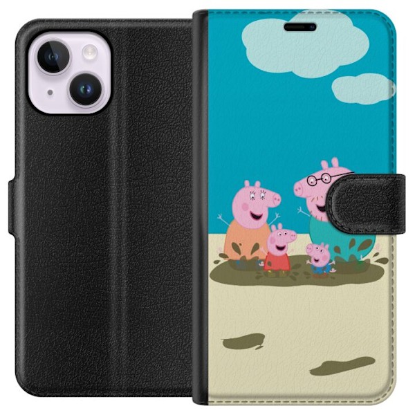 Apple iPhone 14 Plus Tegnebogsetui Greta Gris Familie Georg Mu