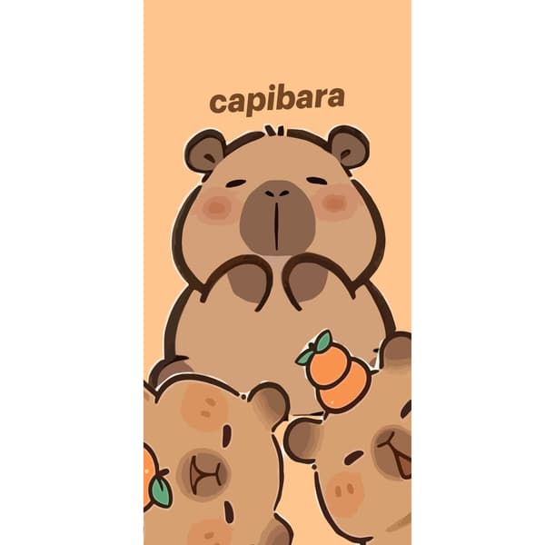 Kompatibelt Plånboksfodral till Apple iPhone 13 Pro Capybara kawaii figur söt trendig samlare