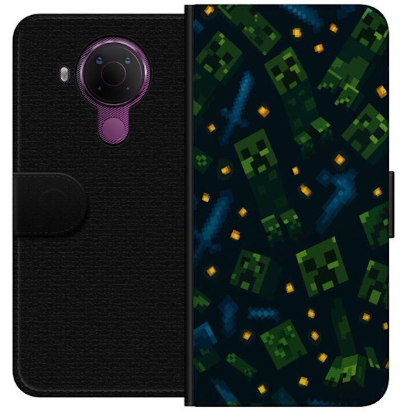 Nokia 5.4 Lompakkokotelo Minecraft Dungeons Mob