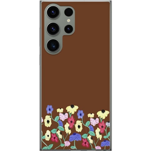 Samsung Galaxy S23 Ultra Gennemsigtig cover Blommor