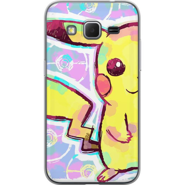 Samsung Galaxy Core Prime Läpinäkyvä kuori Pikachu 3D