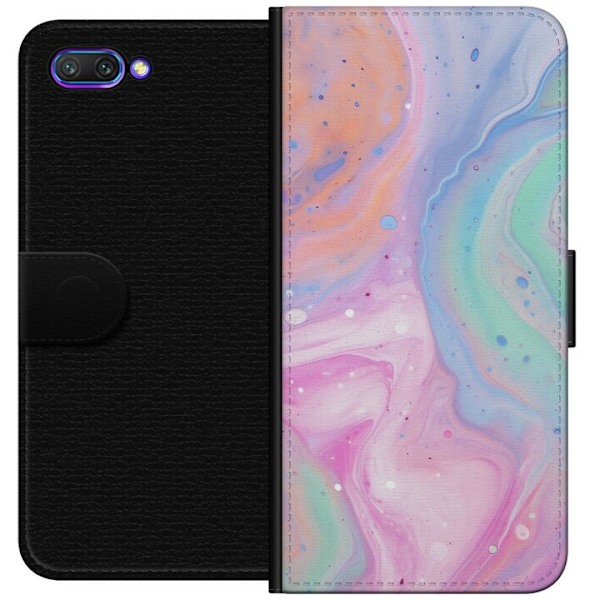 Honor 10 Tegnebogsetui Pastelmarmor