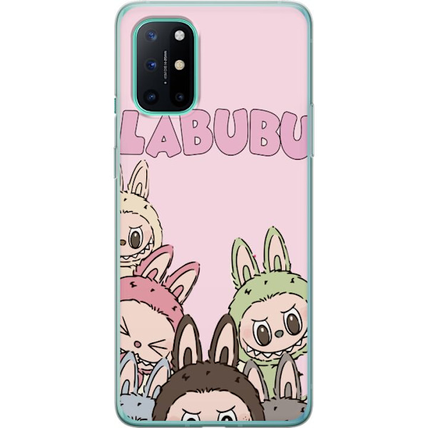 OnePlus 8T Läpinäkyvä kuori Labubu Pop Mart Hahmot Keräilykohteet Suosittu Hahmosarja Suunnittelu Pop Mart Leikkikalutaide Aihe
