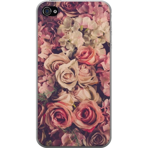 Apple iPhone 4 Cover / Mobilcover - Blomster
