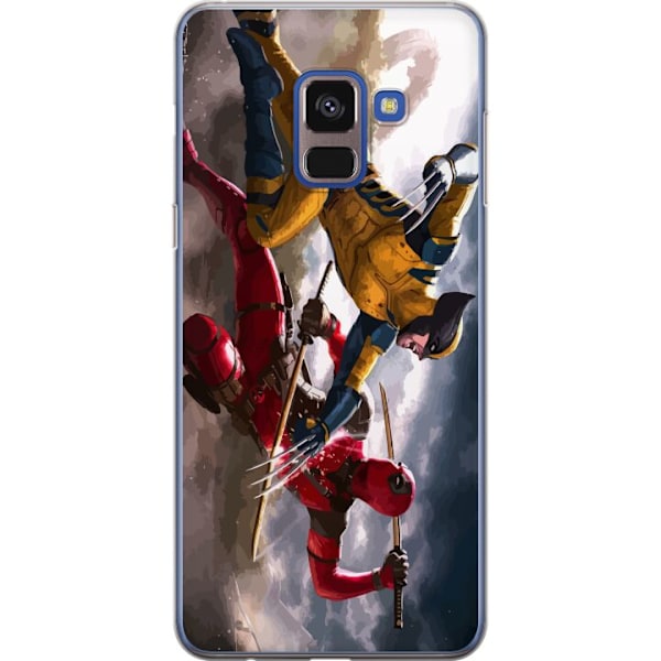 Samsung Galaxy A8 (2018) Gennemsigtig cover Wolverine Deadpool