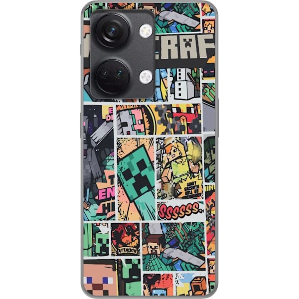 OnePlus Nord 3 Genomskinligt Skal Minecraft Art