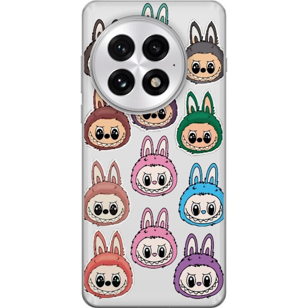 OnePlus 13 Genomskinligt Skal Labubu Macaron Monster – Söt