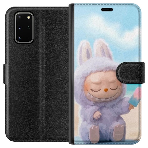 Samsung Galaxy S20+ Lompakkokotelo Labubu Vaaleanpunainen Tunnelma