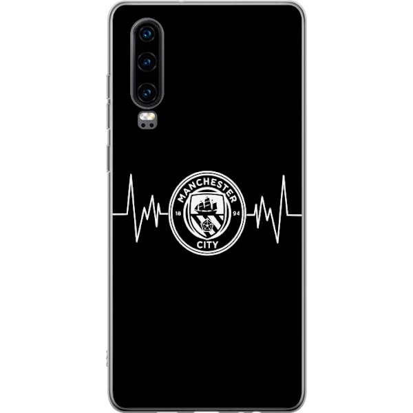 Huawei P30 Genomskinligt Skal Manchester City F.C.