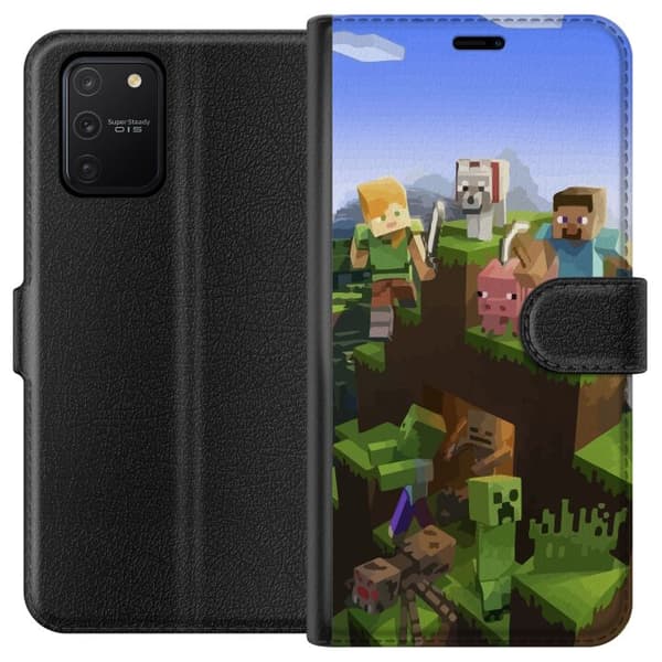 Kompatibel Tegnebogsetui til Samsung Galaxy S10 Lite MineCraft