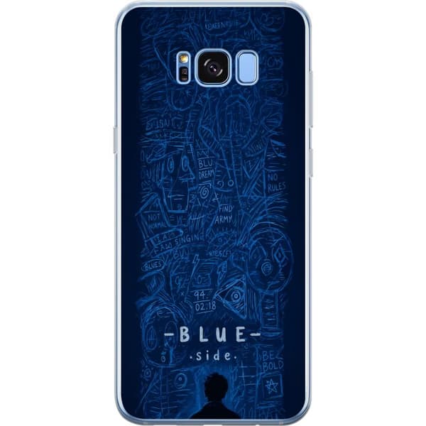 Kompatibelt Mobilskal till Samsung Galaxy S8+ Blue Side illustration blå