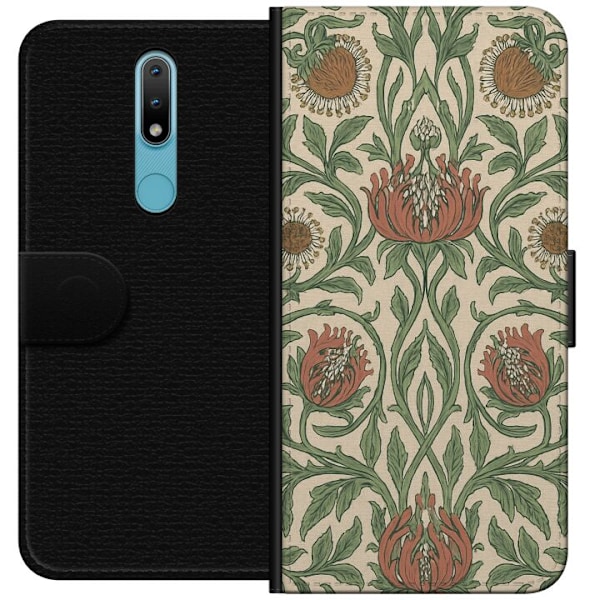 Nokia 2.4 Lompakkokotelo Petali Yksityiskohdat