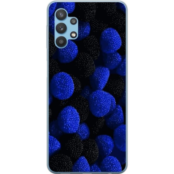 Samsung Galaxy A32 5G Läpinäkyvä kuori Sinisitä karkkipalo