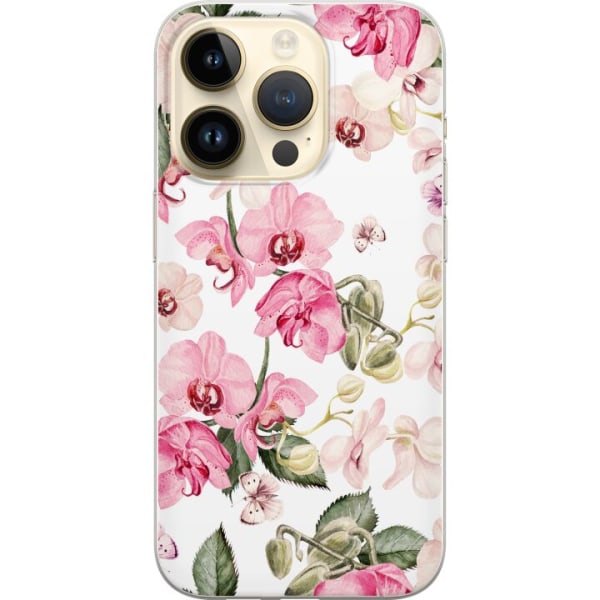 Apple iPhone 15 Pro Gennemsigtig cover Blomster