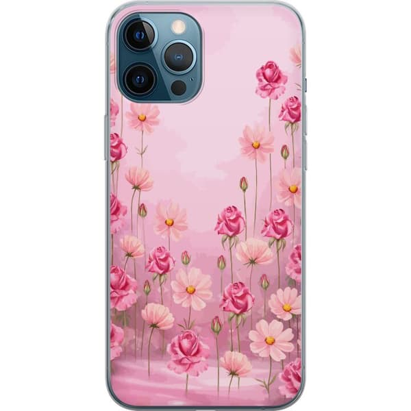 Kompatibel Mobilcover til Apple iPhone 12 Pro Max Kronbladsdrøm Blød blush
