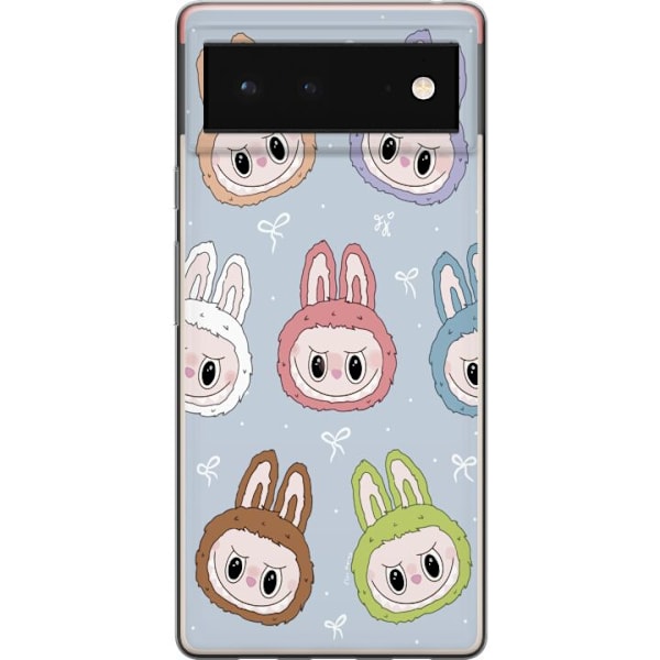 Google Pixel 6 Läpinäkyvä kuori Tähtikuvioitu hirviöasenne