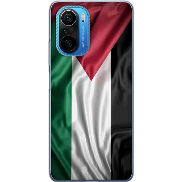 Xiaomi Poco F3 Läpinäkyvä kuori Palestiinan lippu – ikoninen vapauden symboli punaisessa, mustassa, valkoisessa ja vihreässä
